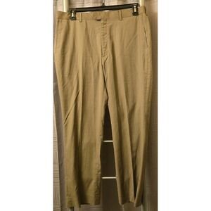 Roundtree & Yorke‎ Pants Mens 36x30 Tan TravelSMART Dress Slacks Chinos